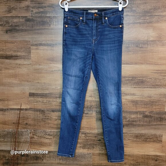 Madewell Jeans 28 Skinny 10" High Rise Danny Wash G7391 Tummy Control Stretch - Picture 1 of 13